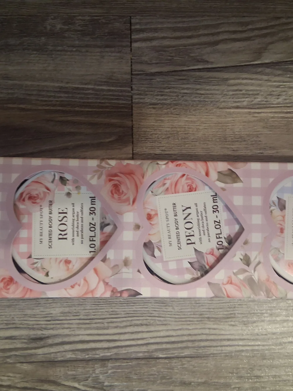 Rose & Peony Scented Body Butter Gift Set - Pink Floral